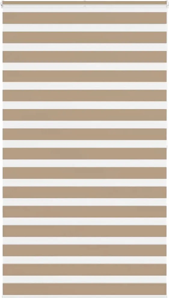 vidaXL zebrafüggönnyel homokbarna szövetszélesség 120,9 cm poliészter