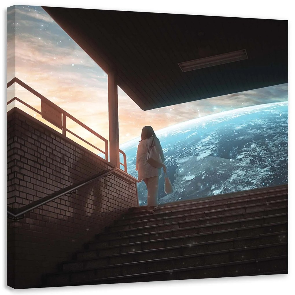 Gario Vászonkép Utazás az ismeretlenbe - Zehem Chong Méret: 60 x 60 cm