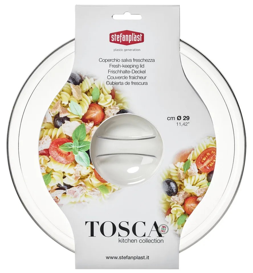 STEFANPLAST Tosca fedél tálhoz, átmérő 29 cm
