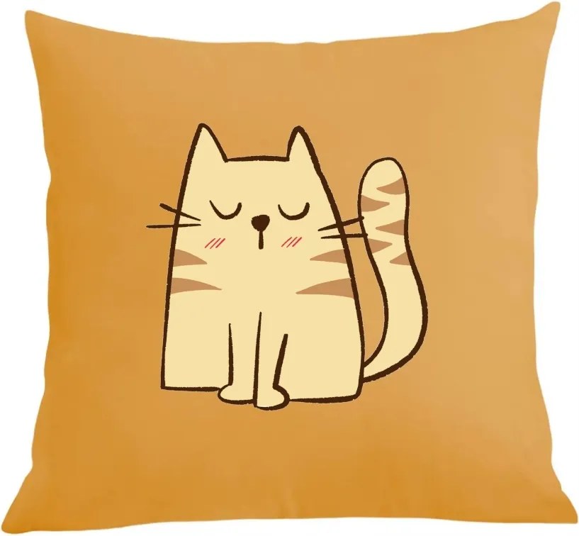 Párna párnahuzat Színes nyomtatás Cica