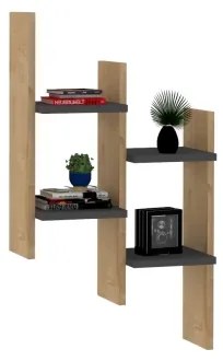 Fali polc SU 85x49 cm bézs/antracit