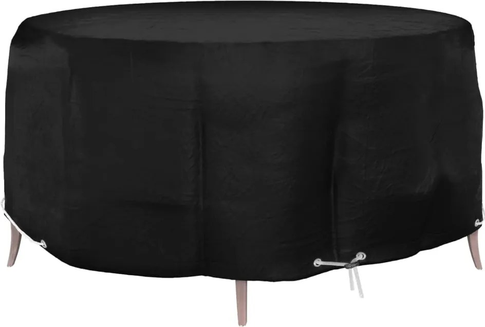 vidaXL kerek kerti bútorhuzat 10 fűzőlyukkal Ø260 x 90 cm