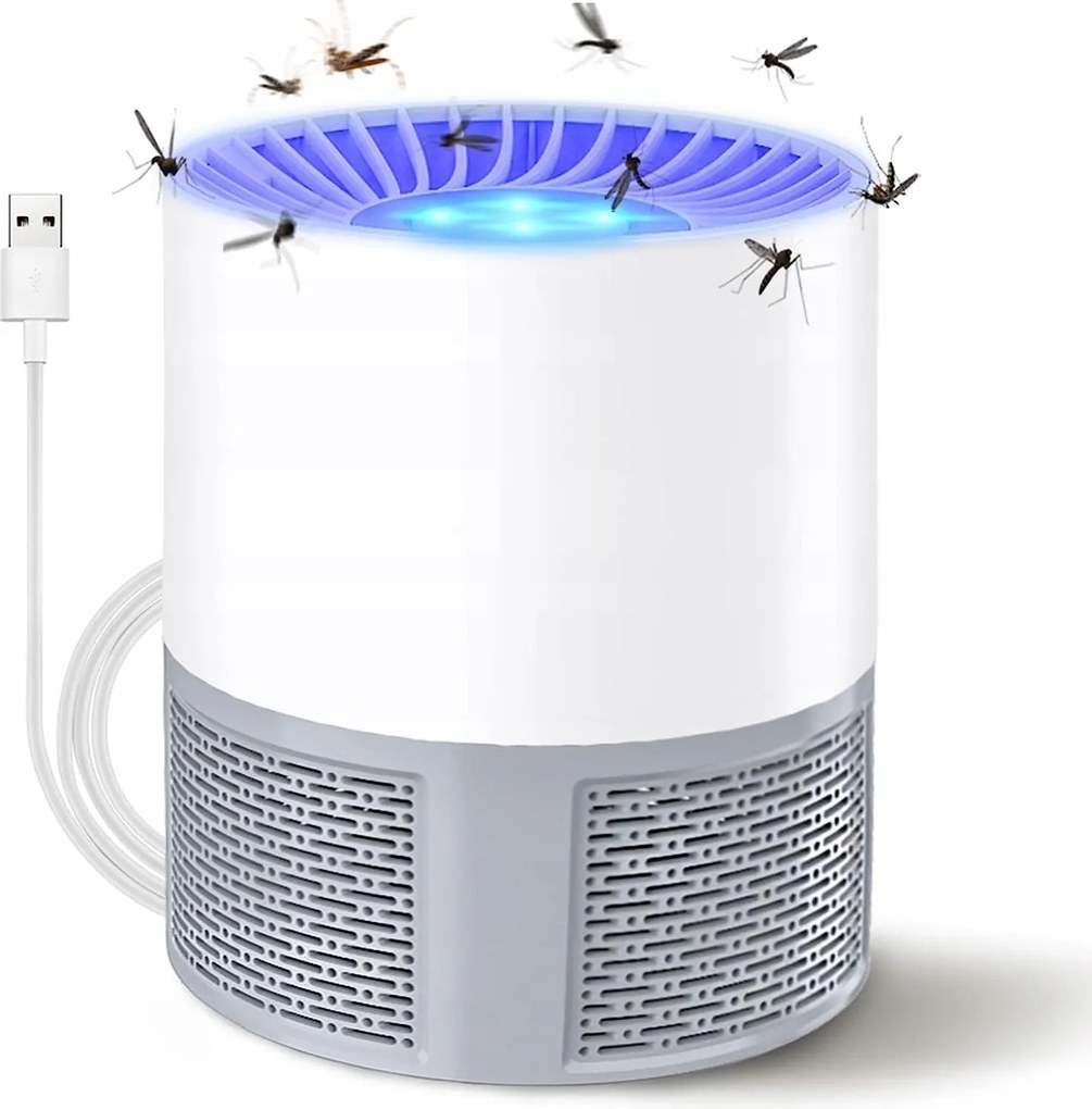 Rovarölő Lámpa szúnyogok ellen Usb világítással fehér-szürke