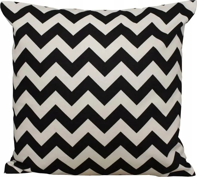 Ágyneműhuzat 40x40 fekete fehér Cikk-cakk Keskeny