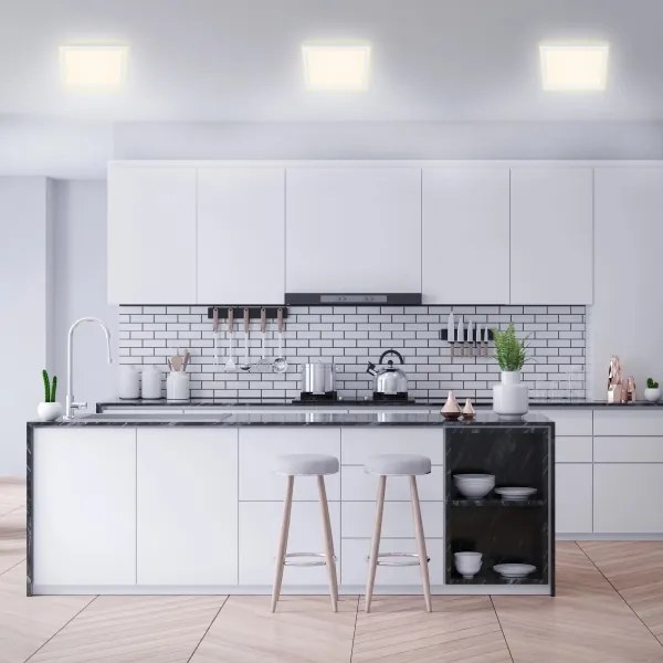 Briloner 7362-016 - LED Mennyezeti lámpa CADRE LED/18W/230V 29,6x29,6 cm fehér