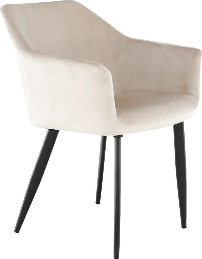 Szék, szövet bézs/fekete lábak, ODOVEL