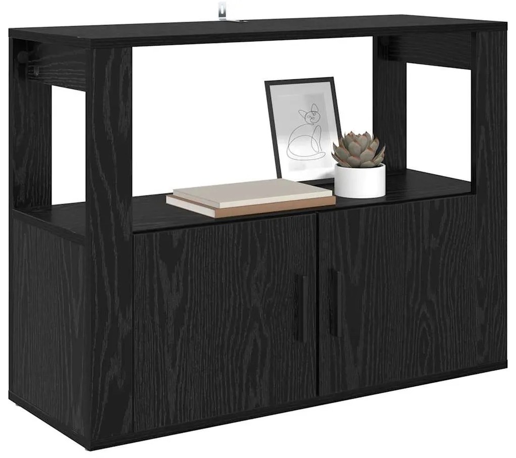 Széf Musta tammi 80 x 30 x 60 cm Faanyag