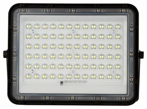 LED Kültéri napalemes reflektor LED/15W/3,2V IP65 6400K fekete + + távirányító