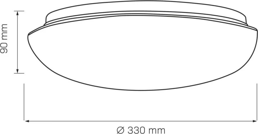 POLUX 326867 BONIFACY Ufo Lámpa Fehér E27 IP20