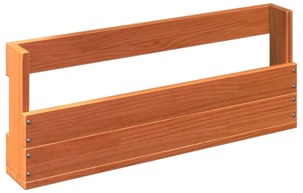 2 db viaszbarna tömör fenyőfa fali cipőtartó 59x8,5x23,5 cm