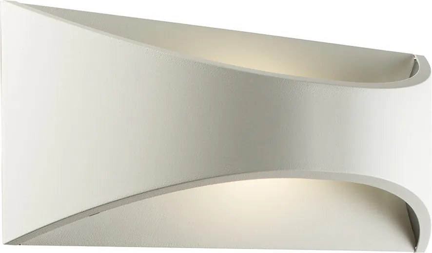 ENDON 61866 VULCAN Modern Kültéri Fali Lámpa Matt Fehér, Opál LED IP44
