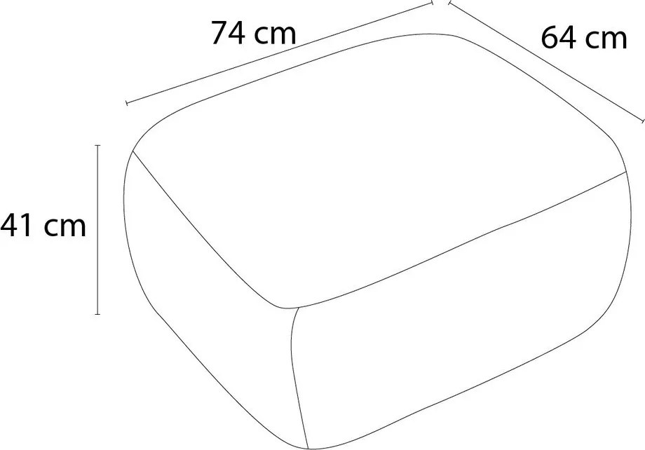 Világosszürke buklé lábtartó Montaigne – Bobochic Paris