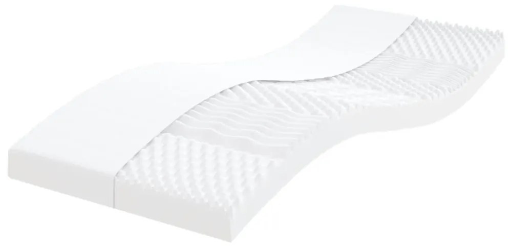 2 db fehér 7 zónás 20 ILD keménységű habmatrac 80 x 200 cm
