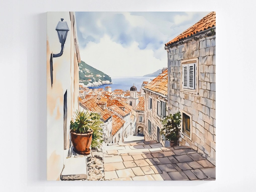 Vászonkép Canvas Óváros Dubrovnik Horvátország Adria 80x80