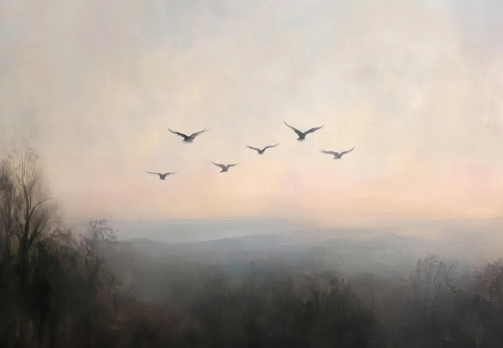 Fotótapéta - Madárraj (147x102 cm)