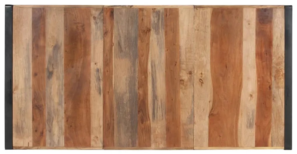 Paliszander felületű tömör fa étkezőasztal 180 x 90 x 75 cm