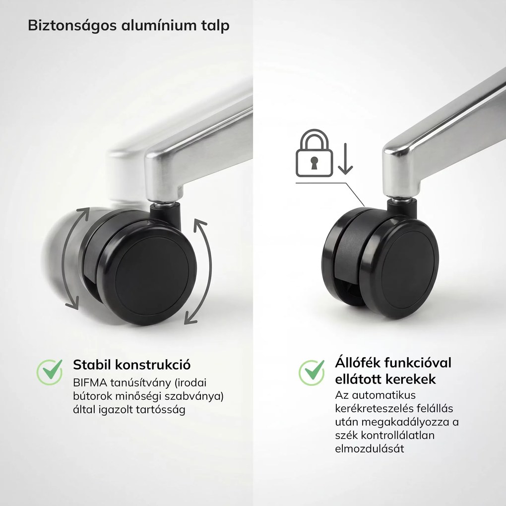 Ergonomikus irodai szék barna VECTOR