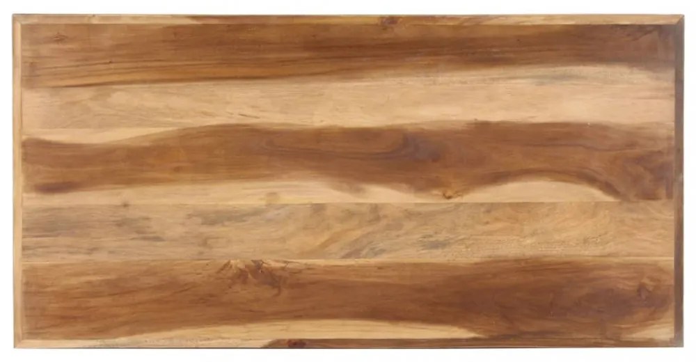 tömör fa étkezőasztal mézszínű felülettel 120 x 60 x 75 cm