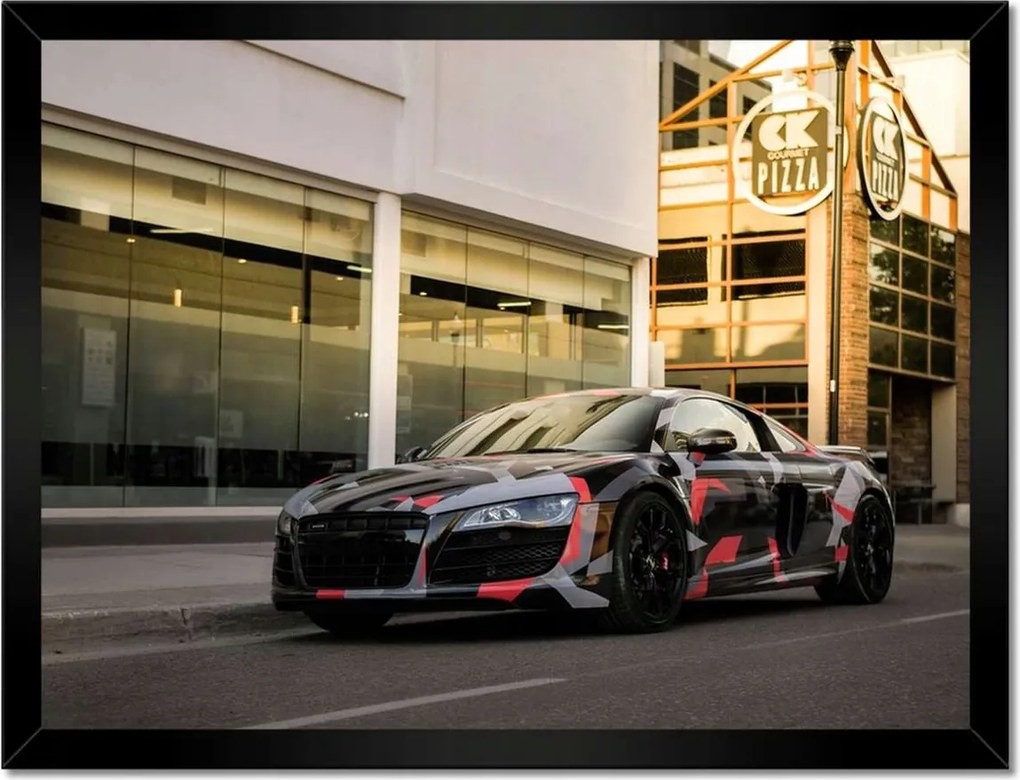 Poszterek keretben 40x30 Origami sportautó