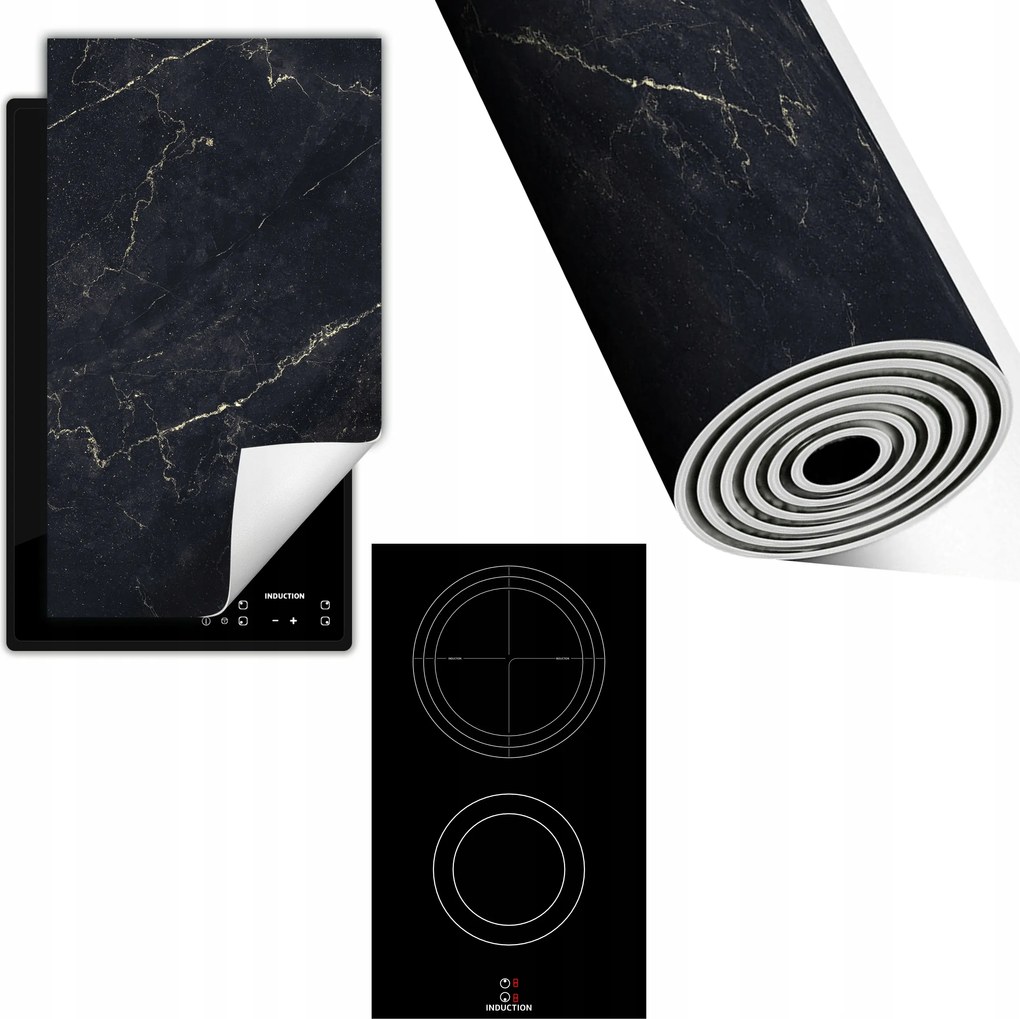 Indukciós Védőszőnyeg Konyhapult 30x52 sötét márvány