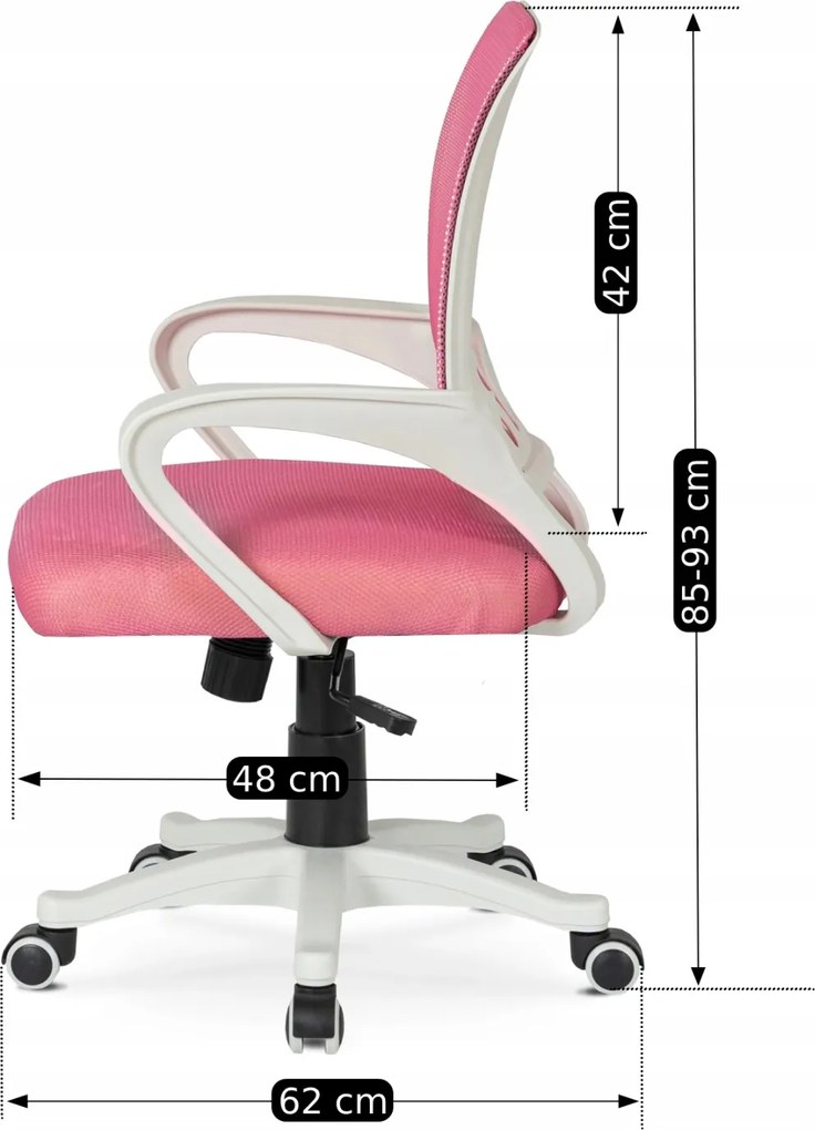 Forgószék rózsaszín színben. NATE