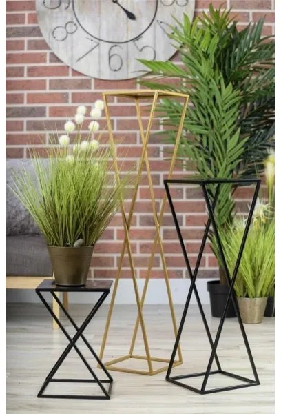 Virágállvány 40x24 cm fekete