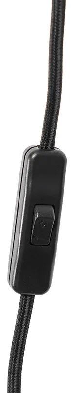 Keleti fali lámpa bambusz 35 cm dugóval - Rina