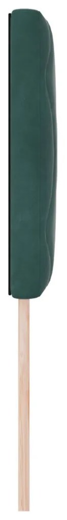 Fejtámla fejtámlával Sötétzöld 80 cm Bársony