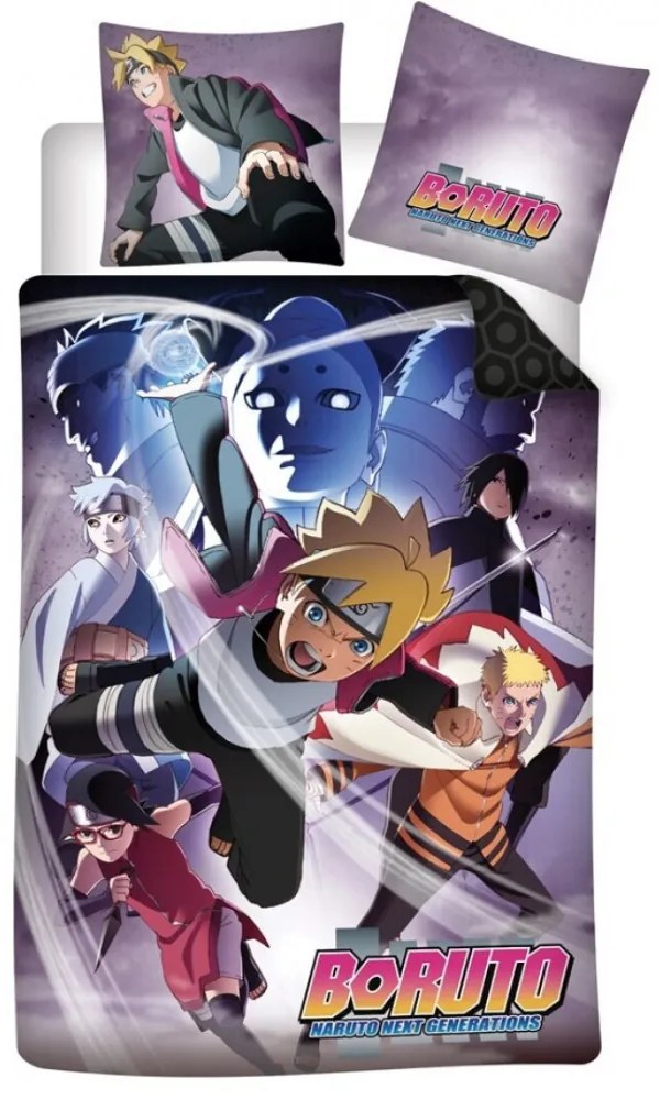 Boruto Rasengan's Power ágyneműhuzat 140×200cm, 65×65 cm