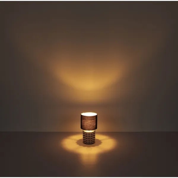 Globo 21626 - Asztali lámpa VALENTINO 1xE14/40W/230V fekete/arany