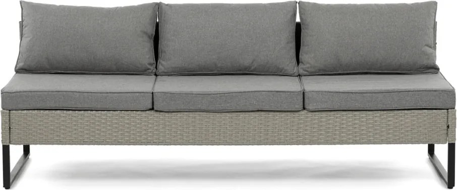 Kerti bútor garnitúra, polyrattan, szürke, AZS-A1915 GREY