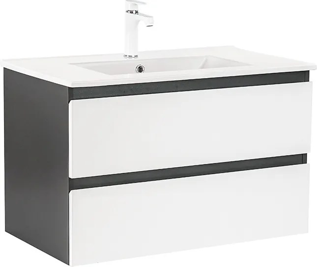 Vario Forte 80 alsó szekrény mosdóval antracit-fehér