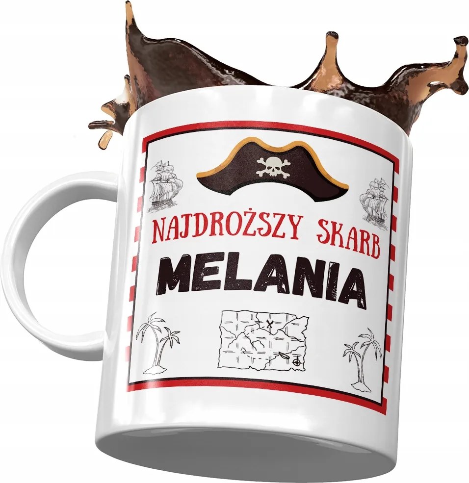 Melania Születésnapi Bögre Névnapi Ajándék Nyomtatott Fotóval