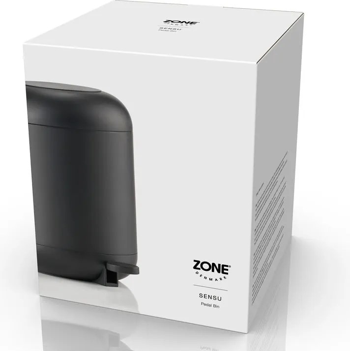 Fekete műanyag pedálos szemetes 4 l Sensu – Zone