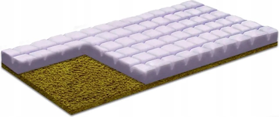 Matracvédő 100x170 tengerifű Cube masszázs H2 H3 6,5 cm