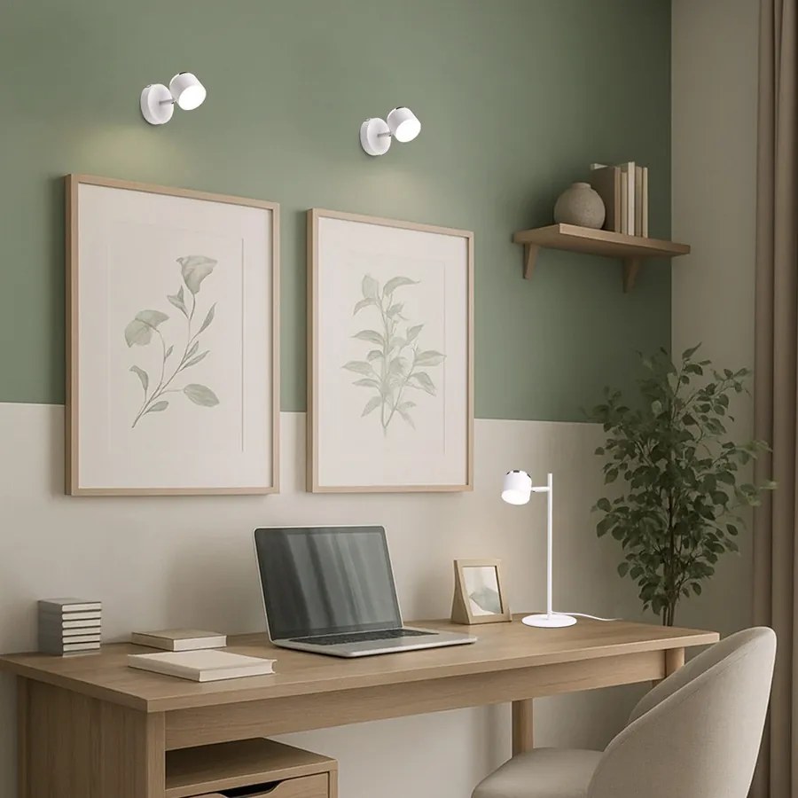 RENDL NOVA asztali lámpa fehér króm/opálakril 230V LED 4.2W 3000K