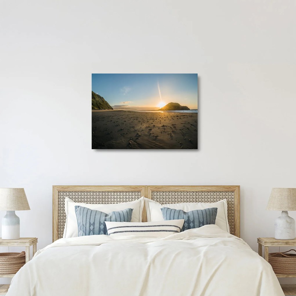 Strand képe (üvegen) (70x50 cm)
