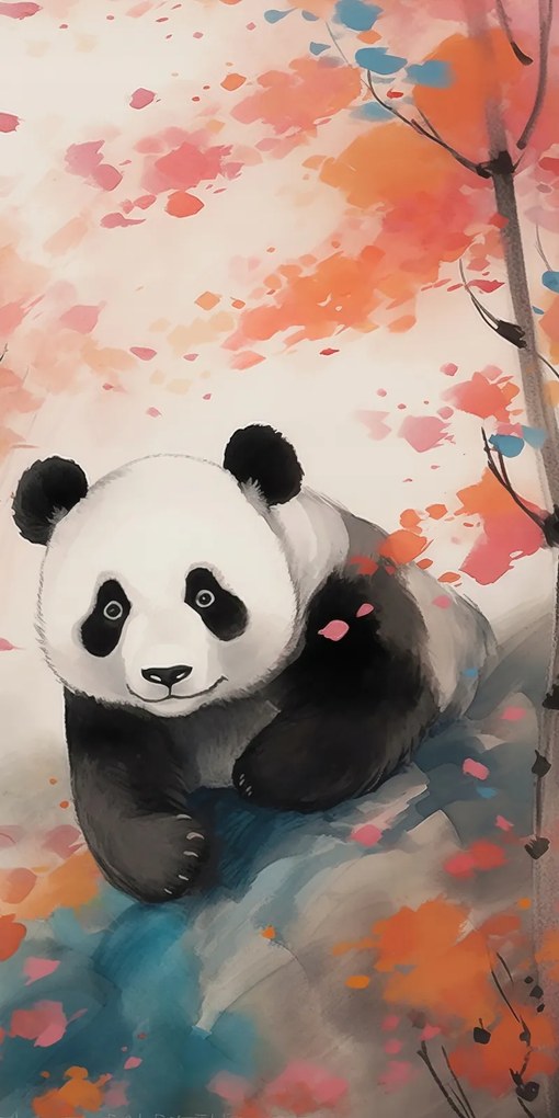 Poszter 50x100cm Panda a klónok között