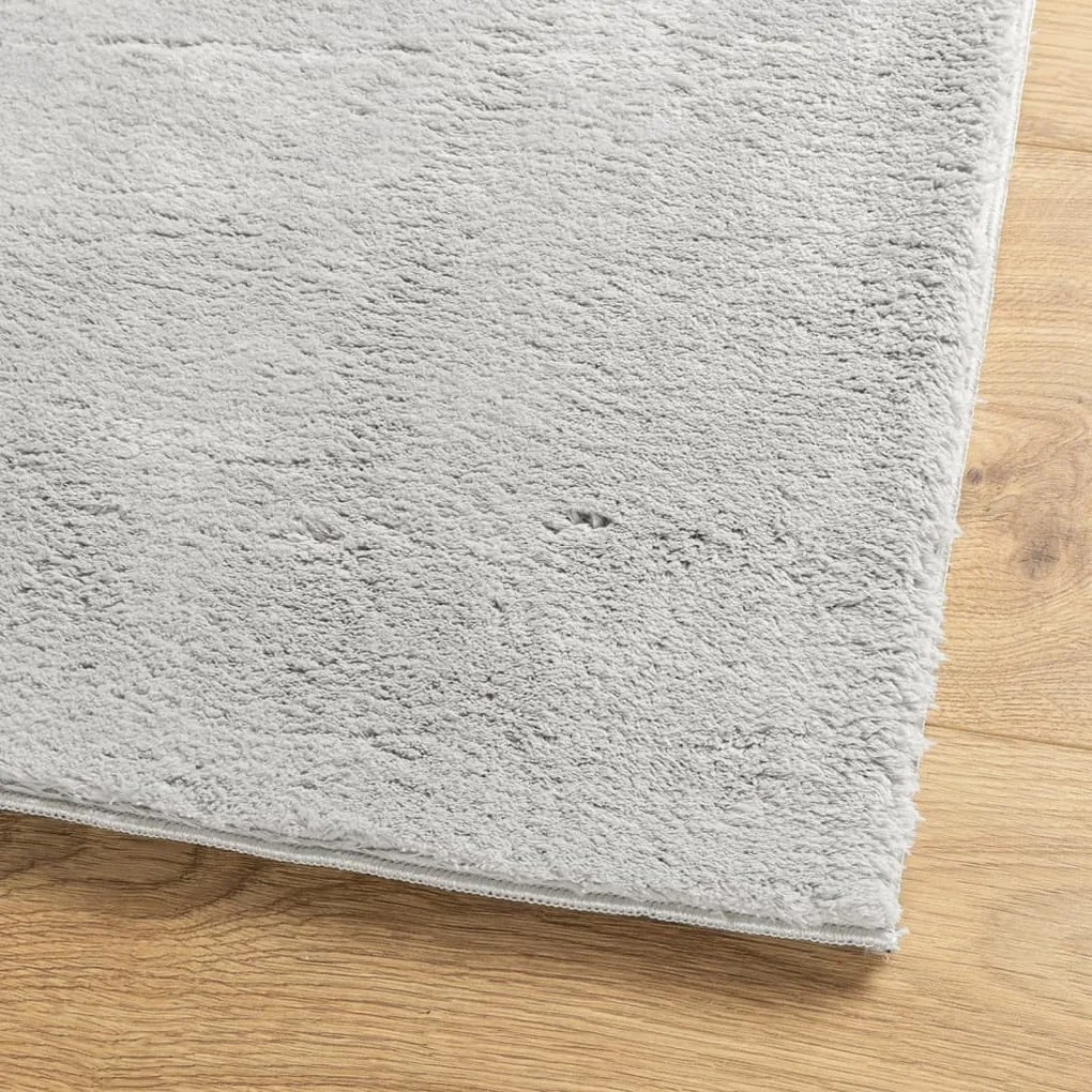 HUARTE szürke rövid szálú puha és mosható szőnyeg 200 x 200 cm
