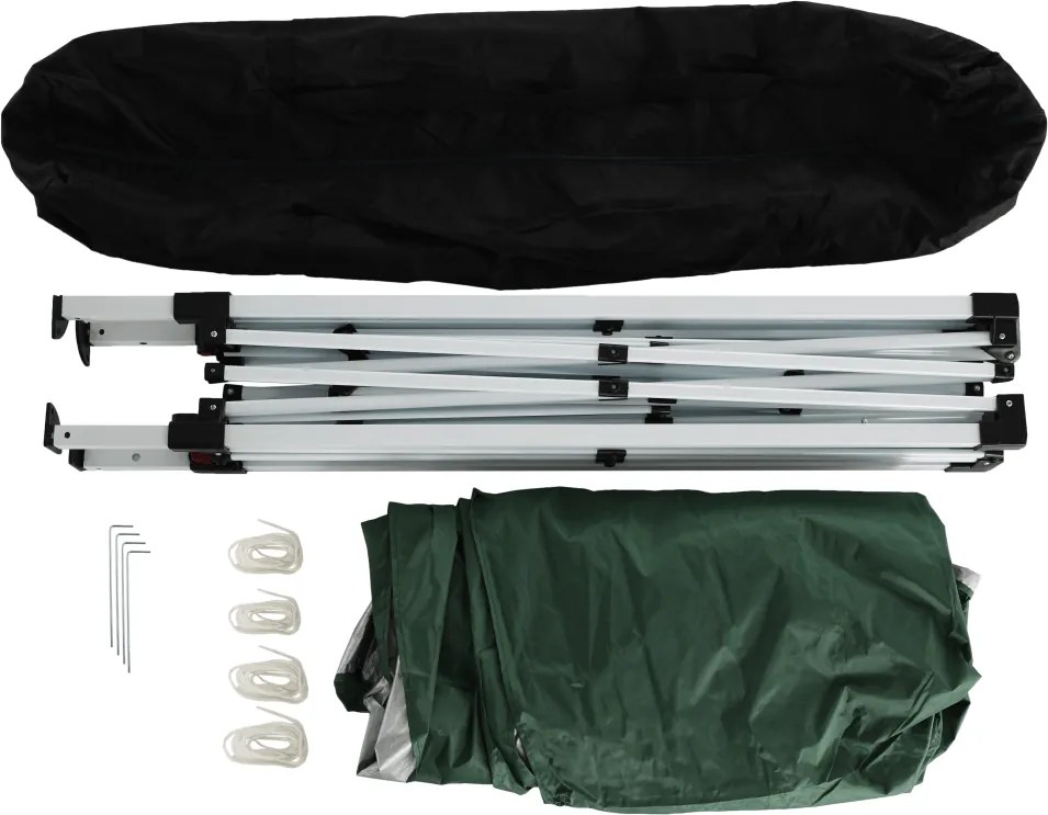 Öszecsukhatós kerti pavilon, zöld, 2x2 m, TREKAN TYP 1