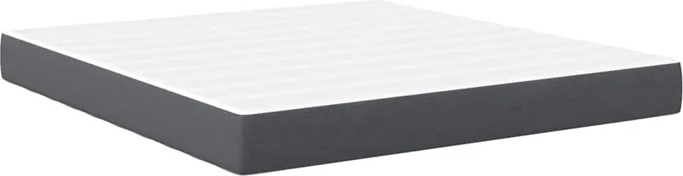 vidaXL Ágy Matrac matracmal Szürke 180 x 200 cm szövet