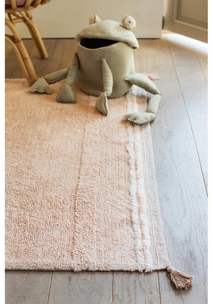 Világoszöld textil játéktároló kosár ø 23x35 cm Fred the Frog – Lorena Canals