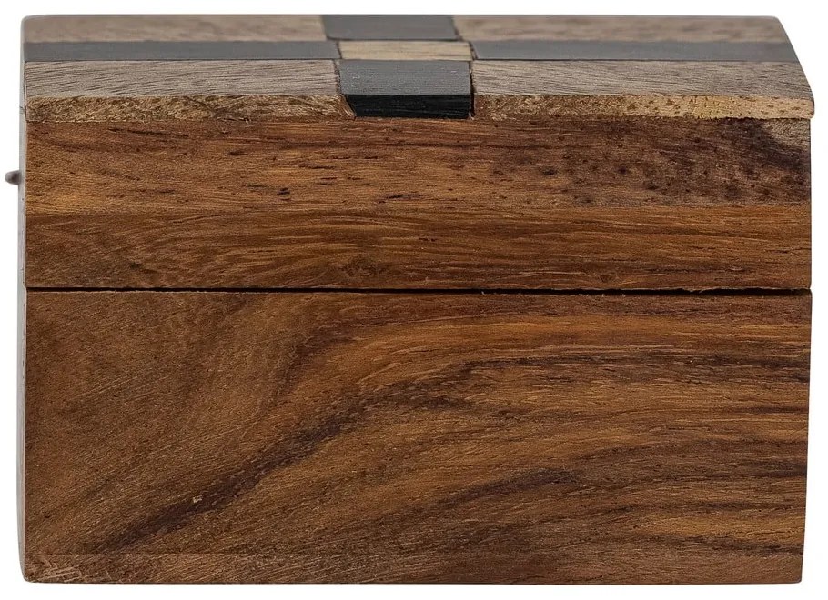 Barna dekoratív fa tárolódoboz 6,5x4,5x4 cm Cemile – Bloomingville