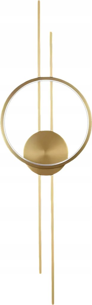 Fali lámpa Led fali lámpa Arany Csiszolt 80 cm Glamour stílus Kerek