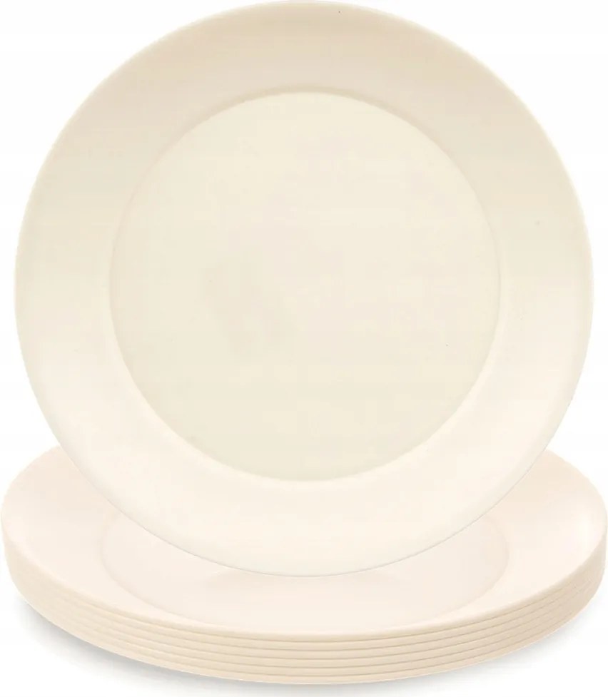 6x Műanyag desszertes tányérok kis többször felhasználható piknik túra