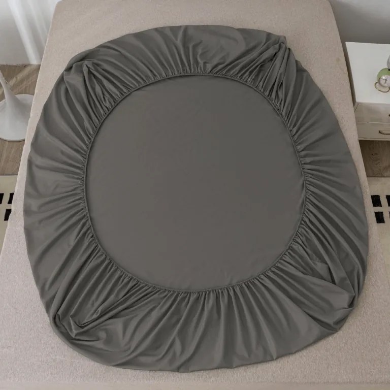 Mikroszálas lepedő MICROVELLE sötétszürke 180x200 cm