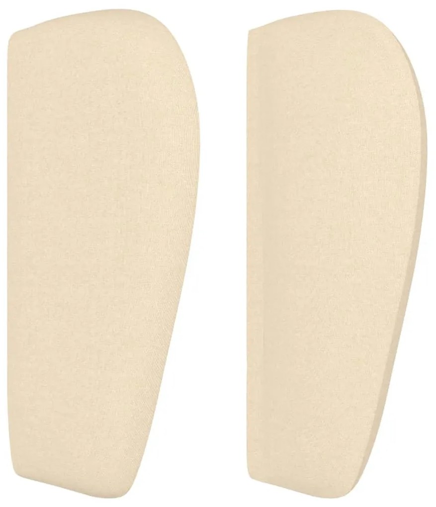 krémszínű szövet fejtámla 183x23x78/88 cm