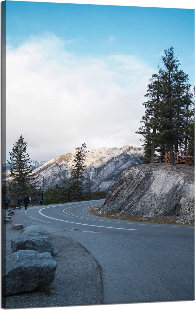 Vászonkép Természet Görbe hegyi út 50x80