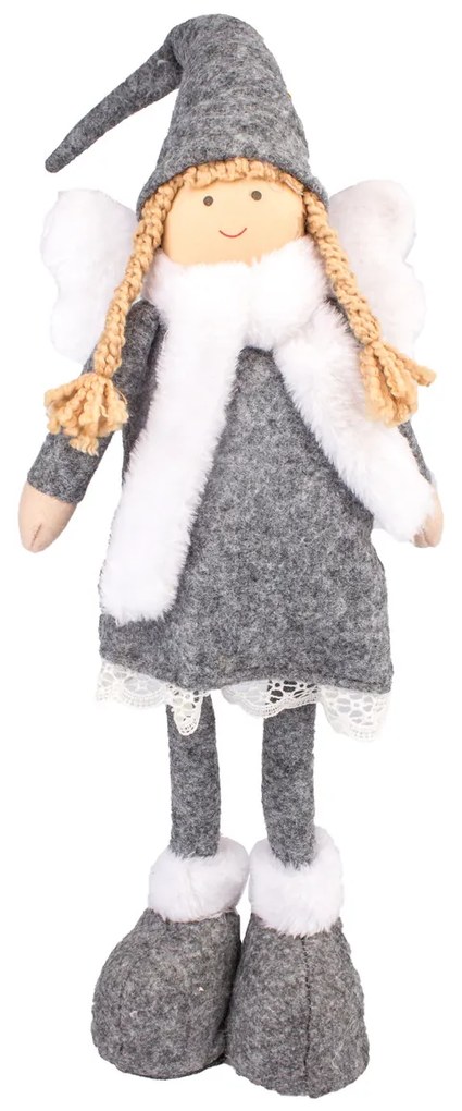 Textile Christmas angel, 60 cm, standing