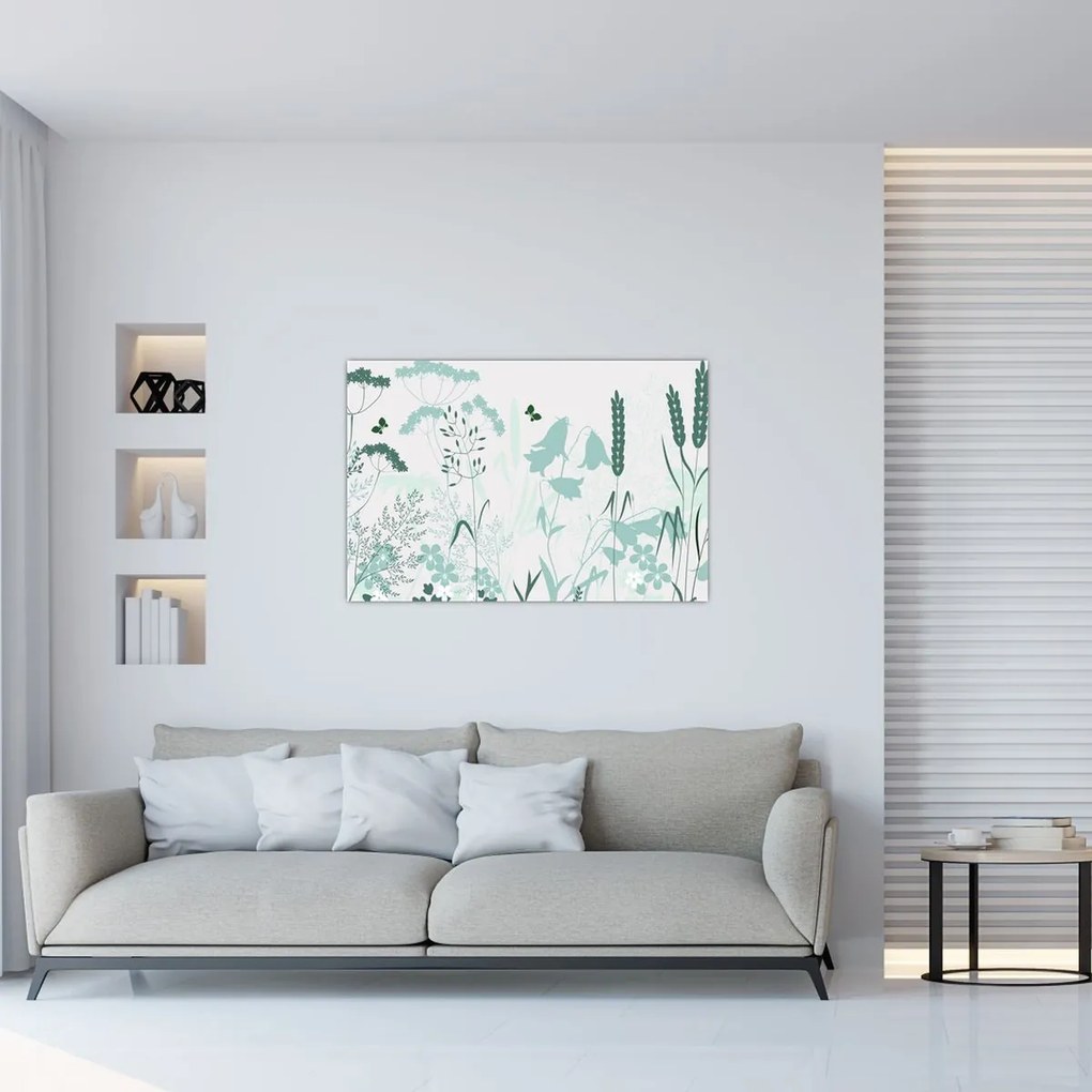 Kép - rét vektor (90x60 cm)